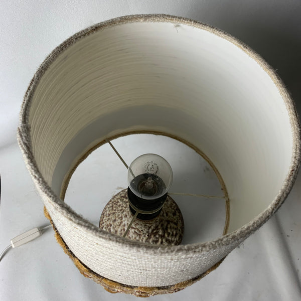 Vintage Fat Lava Keramik Tischlampe