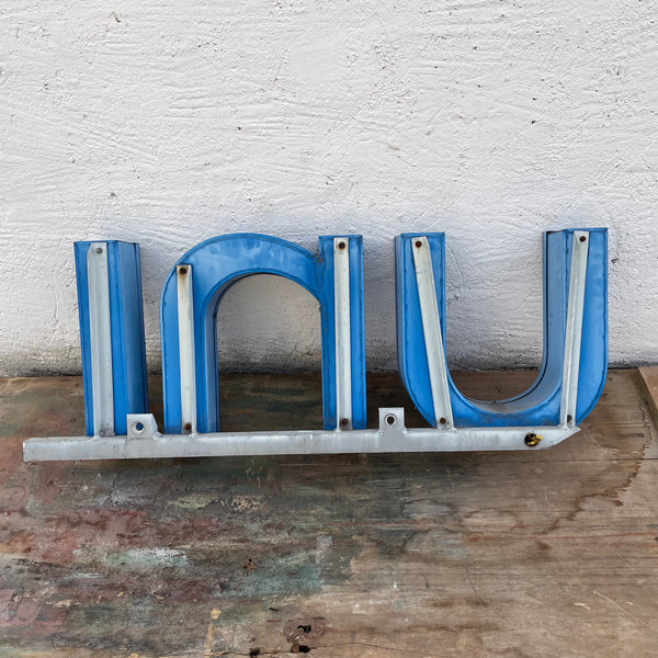 Vintage Leuchtbuchstaben uni