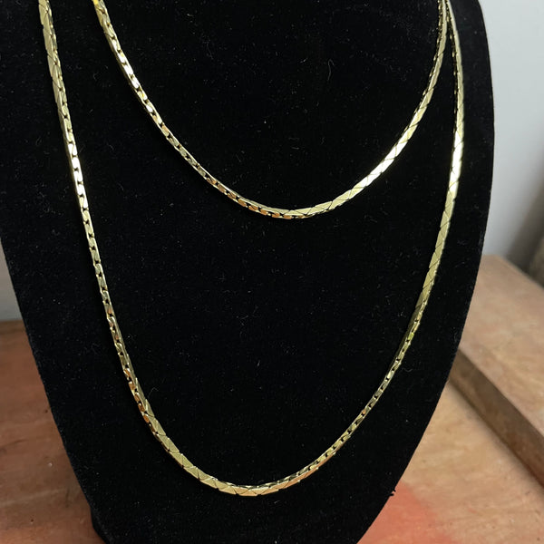 Lange Goldkette aus 585er