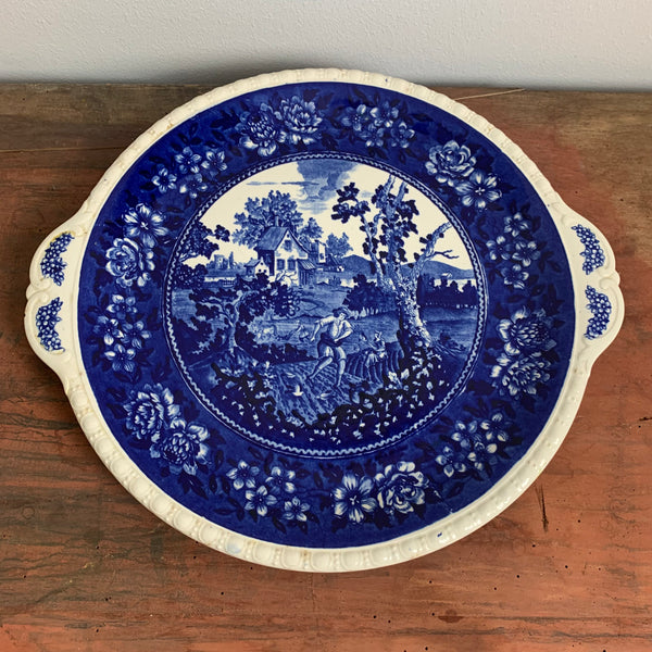 Kuchenplatte Tortenteller Rusticana blau von Villeroy und Boch