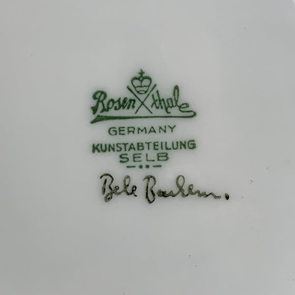 Vintage Kunst Teller von Bele Bachem für Rosenthal