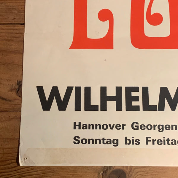Ausstellungsplakat Loriot Wilhelm Busch Museum Hannover 1973