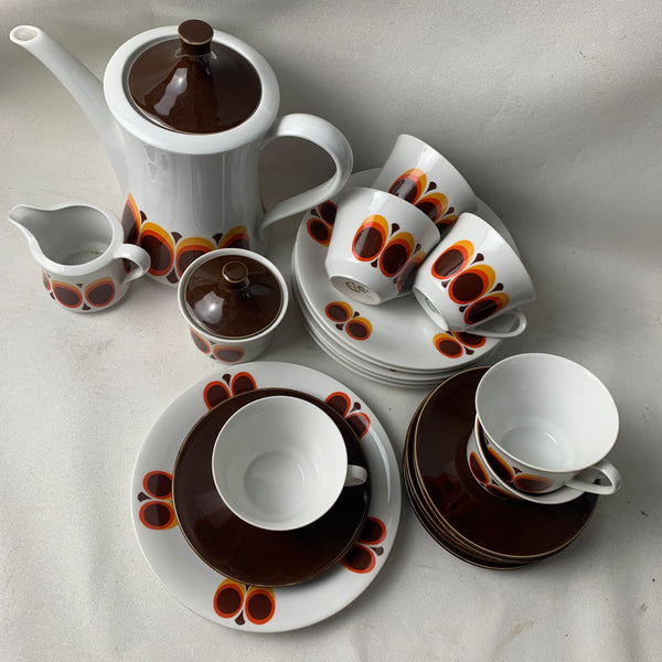 Vintage Kaffeeservice von Seltmann Weiden für 6 Personen