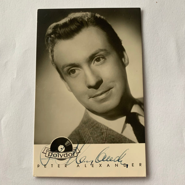 Autogramm Peter Alexander