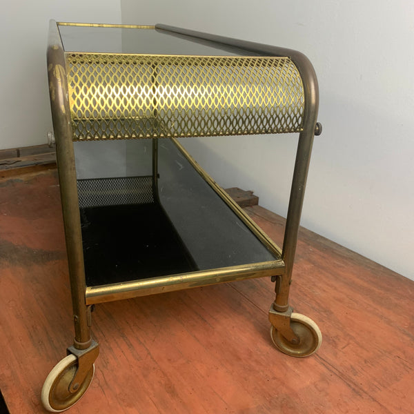 Sehr seltener Art Deco Beistelltisch auf Rollen