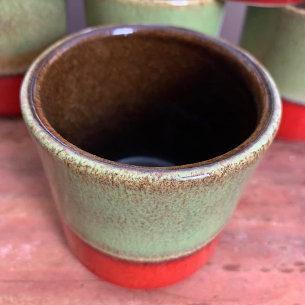 Vintage 6 Keramik Becher 824-8