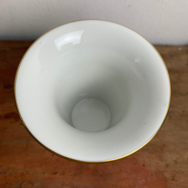 Trichtervase mit blauem Blumendekor von Meißen