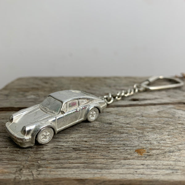 Hochwertiger Schlüsselanhänger Porsche 911 800er Silber