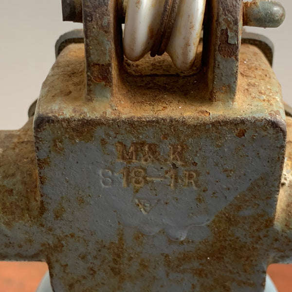 Bauhaus Lampe aus Emaille