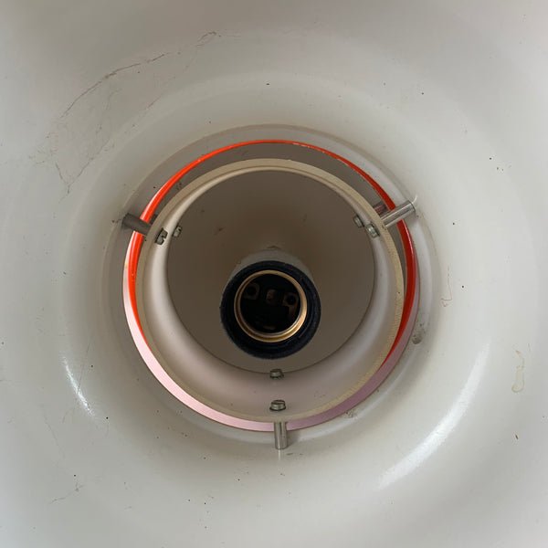 Orange rote Space Age Deckenlampe von Sölken Leuchten