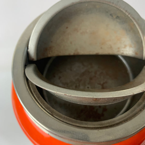 Italienischer Mid-Century Standaschenbecher orange