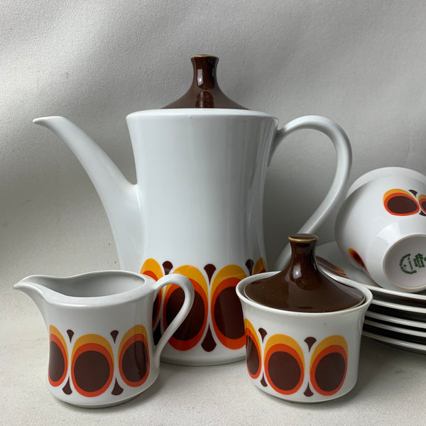 Vintage Kaffeeservice von Seltmann Weiden für 6 Personen