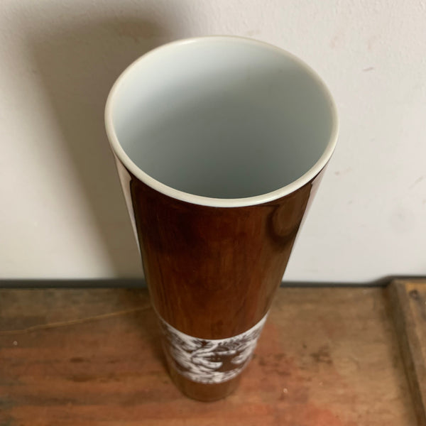 Seltene Kupferfarbene Vase Rosenthal Studio Linie von Björn Wiinblad