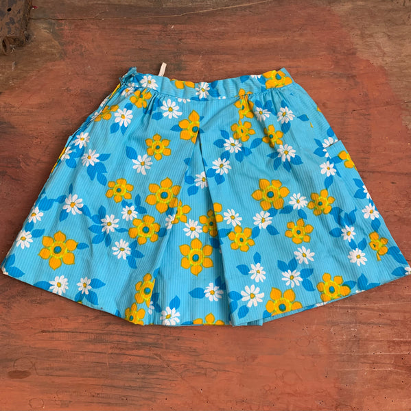 70er Jahre Minirock Flower Power