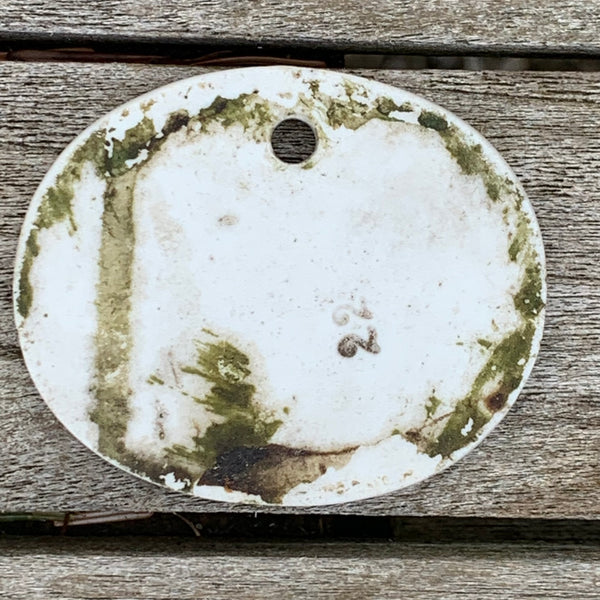 Porzellan Schild Apfel Hildesheimer Goldreinette