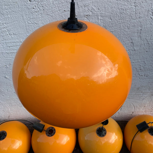 Vintage orangene Hängelampe