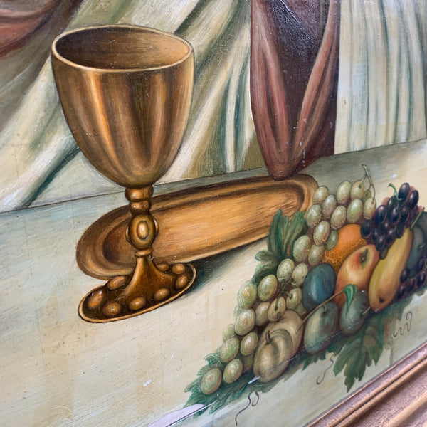 Sakrale Kunst Abendmahl in Emmaus Gemälde