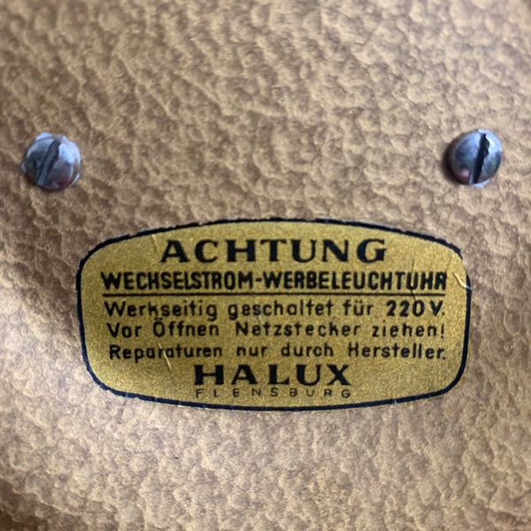 50er Jahre Sinalco Uhr beleuchtet