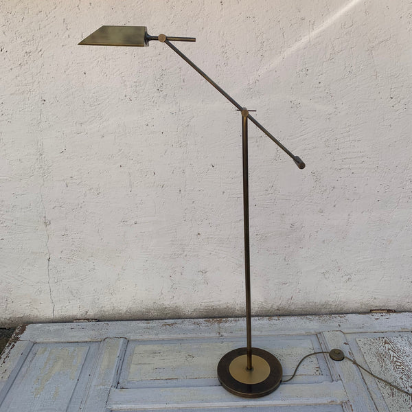 Vintage Messing Apotheken Lampe von Fischerleuchten