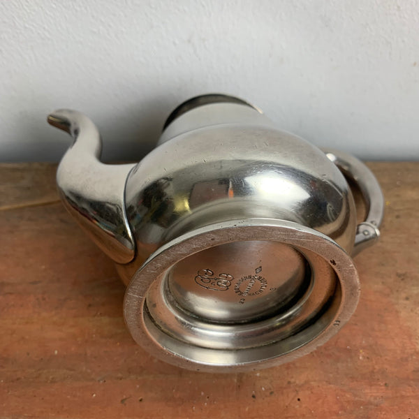 Jugendstil Hotelsilber Teekanne von B. Bohrmann