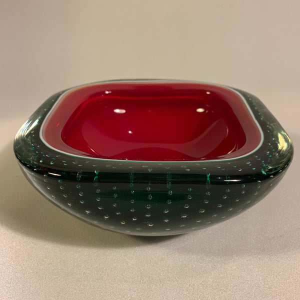 Murano Aschenbecher dreifarbig Melone