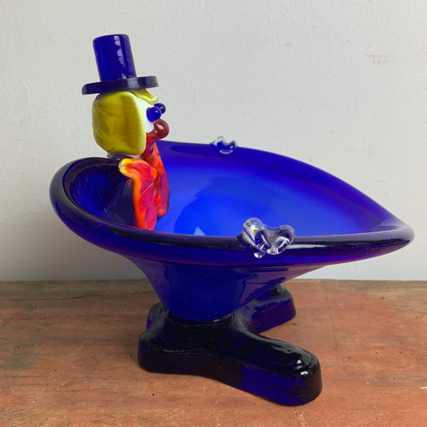 Vintage Murano Clown Schale
