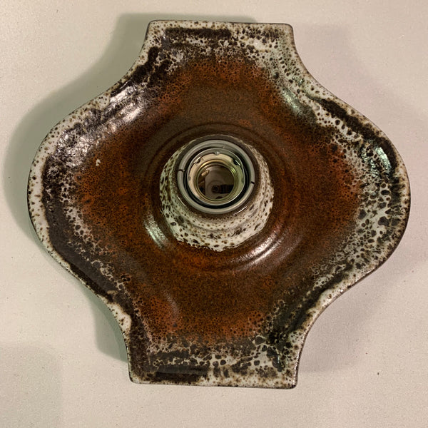 Vintage Fat Lava Keramik Wand Lampe