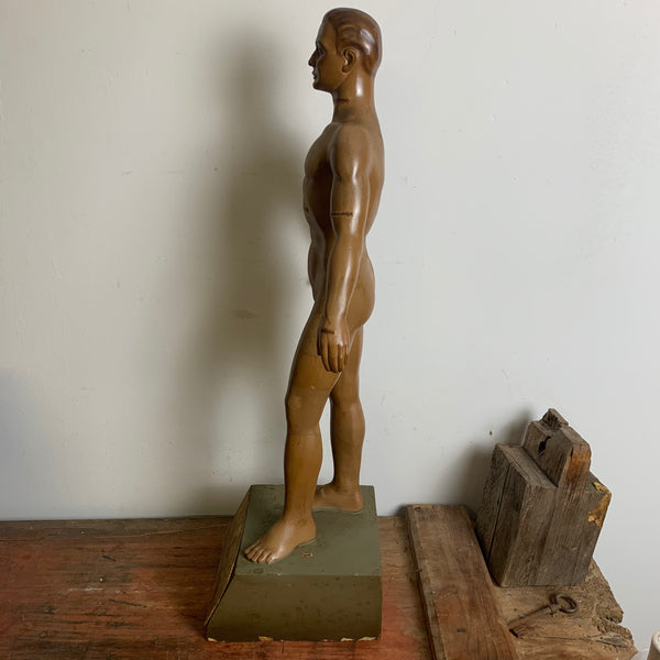 Vintage Werbefigur Katzenfellmann