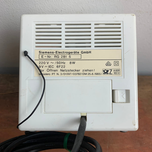 Vintage Radio Wecker Würfel von Siemens