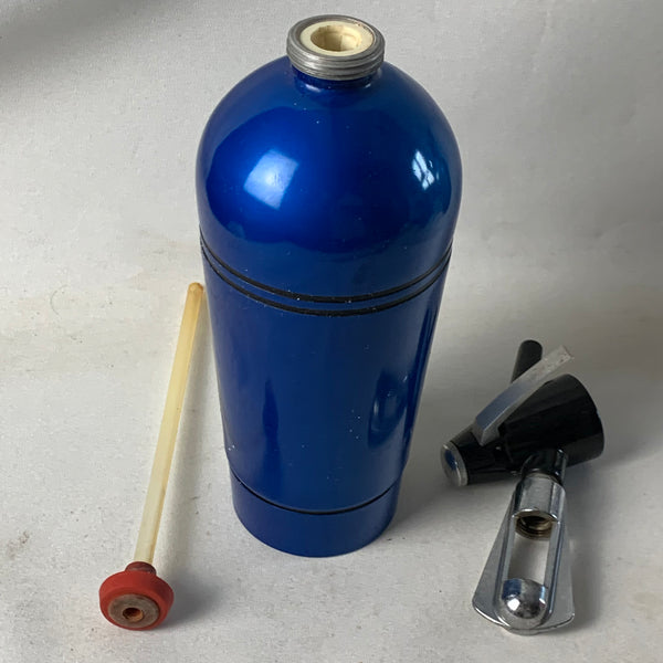 Sodasyphon Heimsyphon Modell A in blau