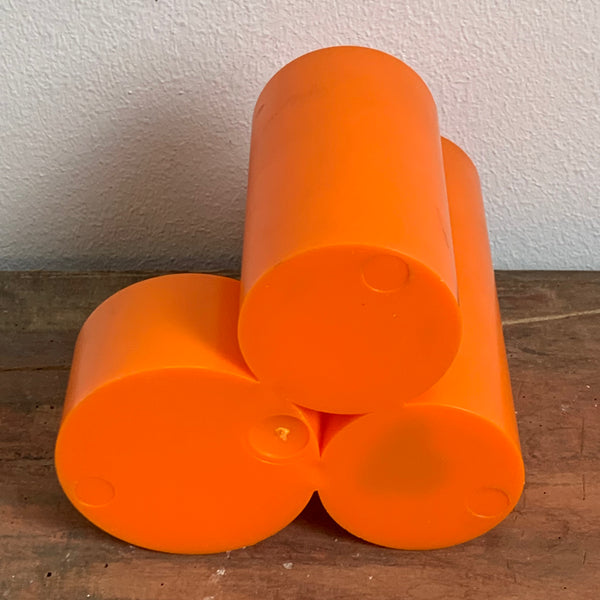 Vintage Stifthalter Utensilo orange