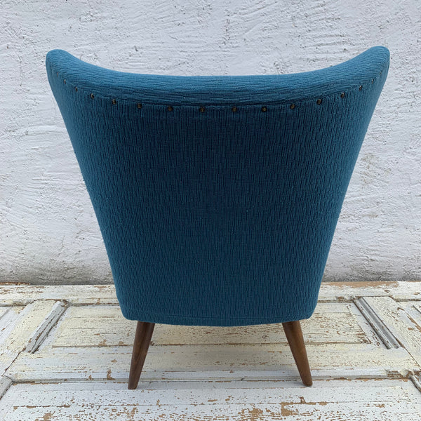 Mid Century Cocktailsessel in blau