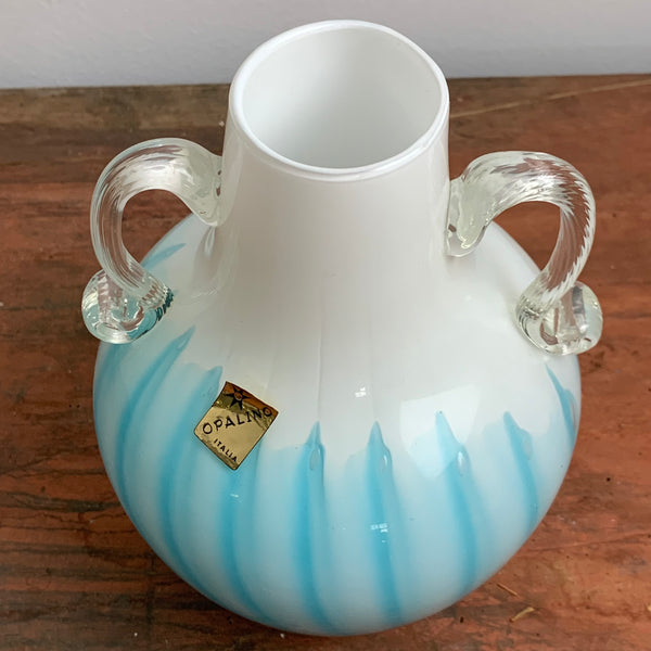 Opaline Florence Vase Vetreria Barieri