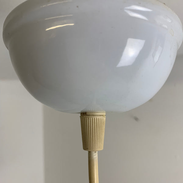 Vintage Deckenlampe aus grün beschichtetem Glas