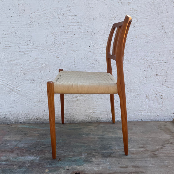 Teakholz Stuhl Modell 83 von Niels O. Møller