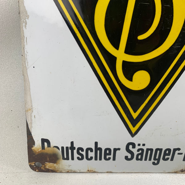 Emaille Schild Deutscher Sängerbund