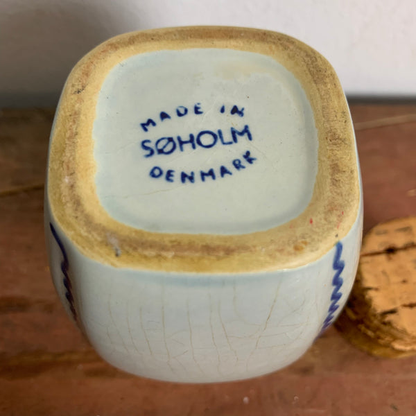 Vintage Keramik Vanille Gewürzdose von Søholm