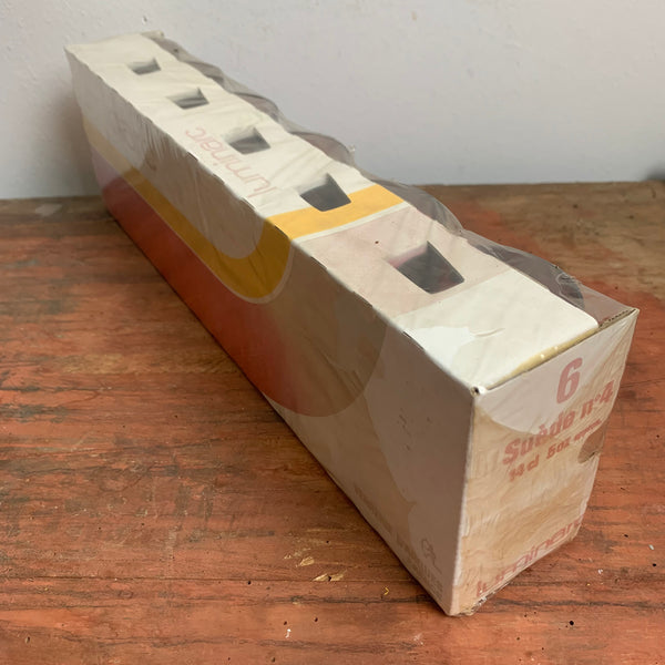 6 Luminarc Gläser in rubinrot