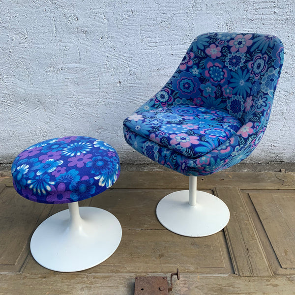 Vintage Stuhl und Hocker