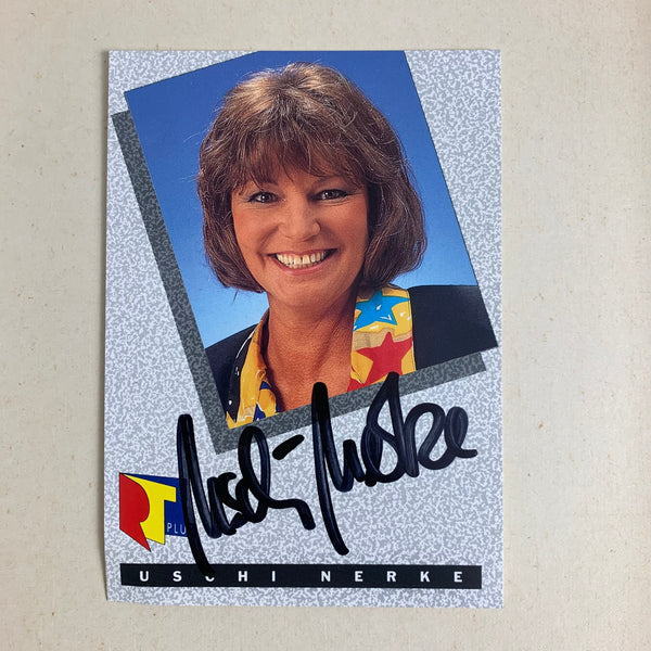 Original Autogramm von Uschi Nerke