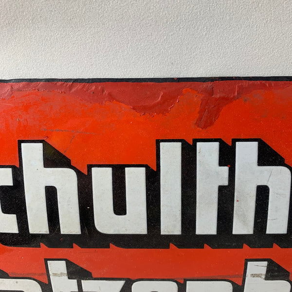Emaille Schild Schultheiss Patzenhofer