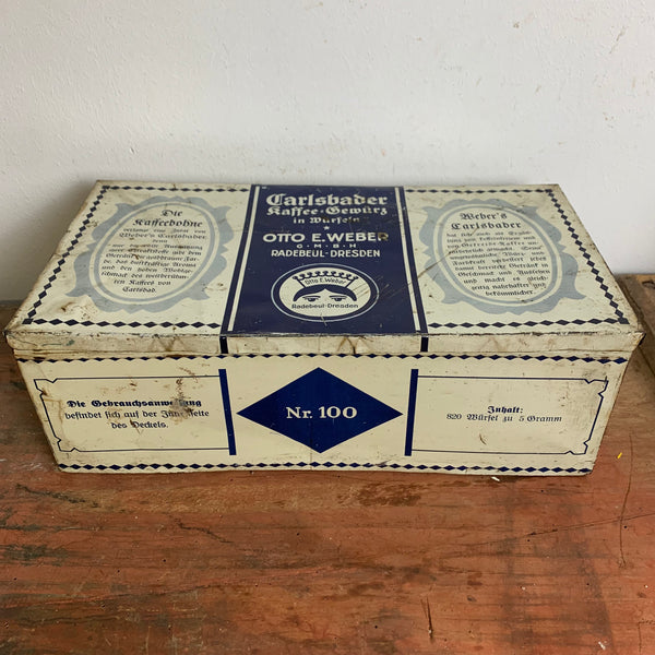 Vintage Blechdose Carlsbader Kaffee Gewürz