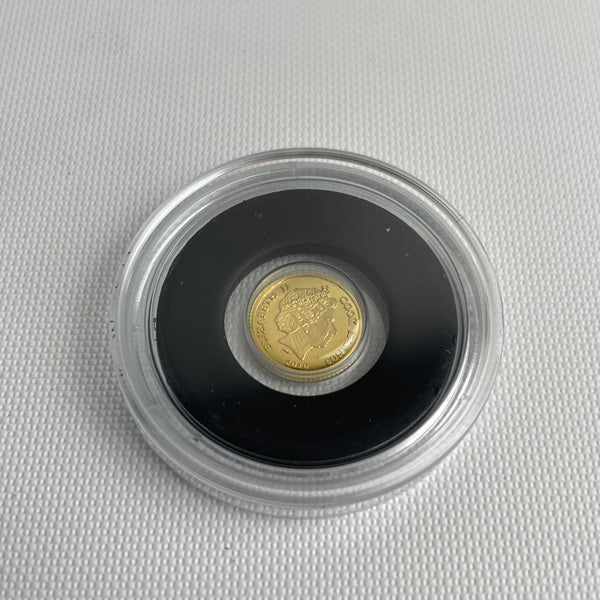 5 Gold Dollar Münze St. Georg und der Drache Königin Elisabeth II. Cook Inseln