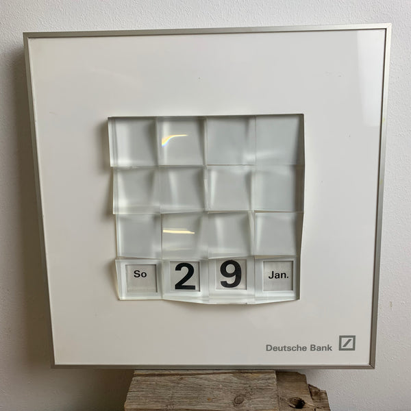 Vintage Drehkalender der Deutschen Bank