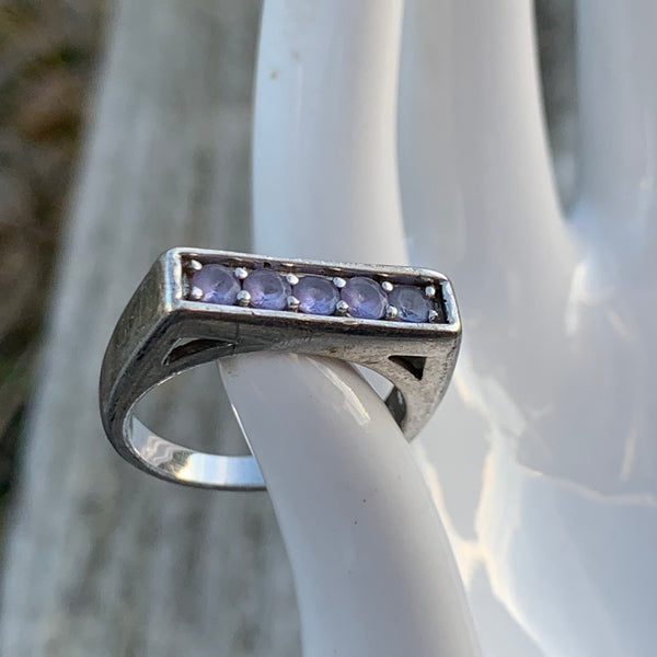 Sterling Silber Ring mit Tansanit
