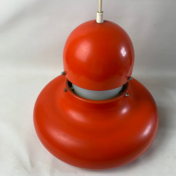 Orange rote Space Age Deckenlampe von Sölken Leuchten