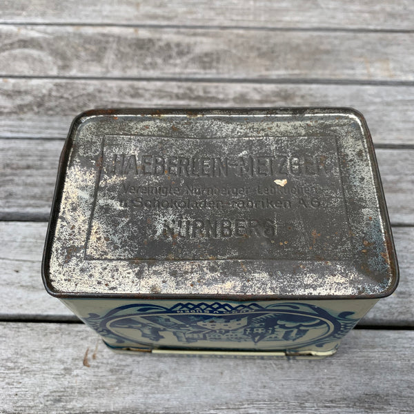 Vintage Blechdose Haeberlein Metzger