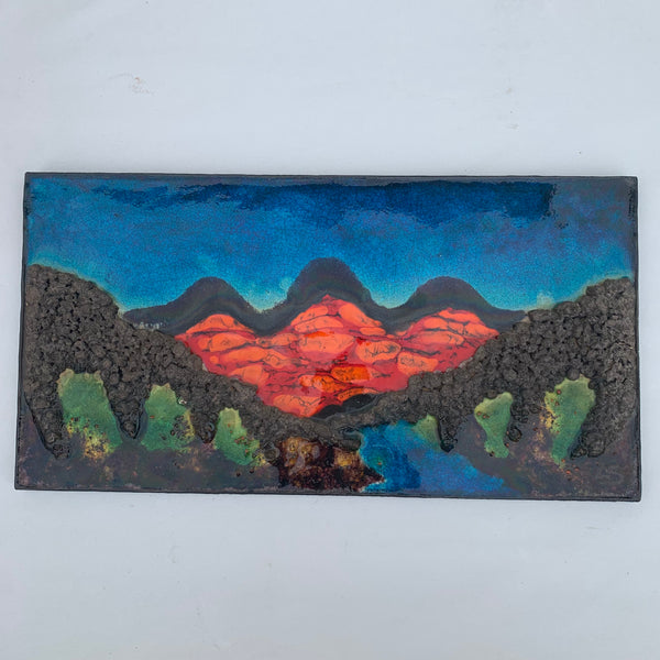 Fat Lava Künstler Wandkeramik Vulkan