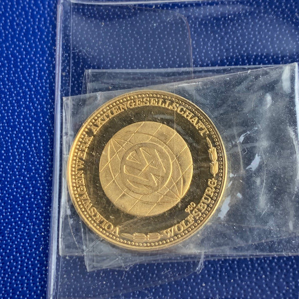 Eröffnung Volkswagenwerk Puebla 22 Karat Goldmünze