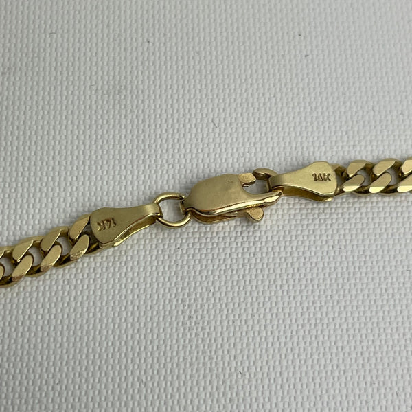 Panzerkette aus 585er Gold 55,5 cm